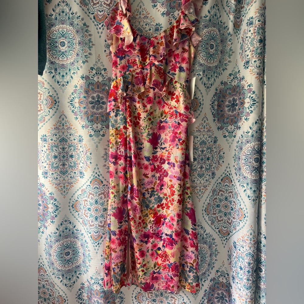 Floral Ruffle Maxi Dress